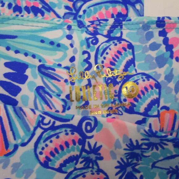 Luxletic Corso Golf Pants UV Athleisure Blue Pockets - Picture 3 of 8